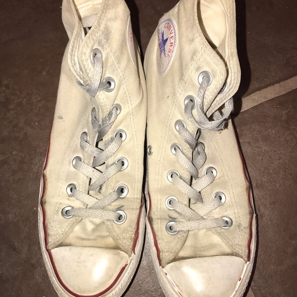 Converse Shoes - White Hightop Converse